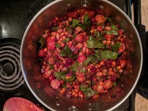 Finished succotash