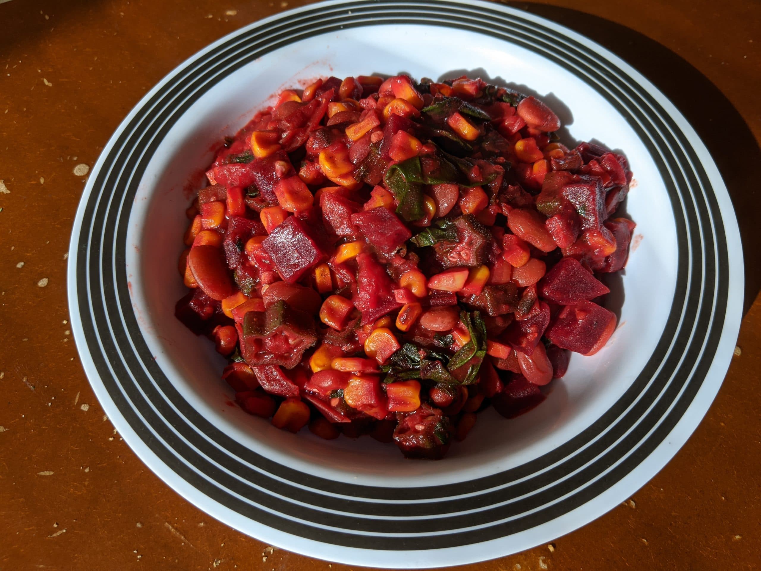 Vegetarian Beet Succotash