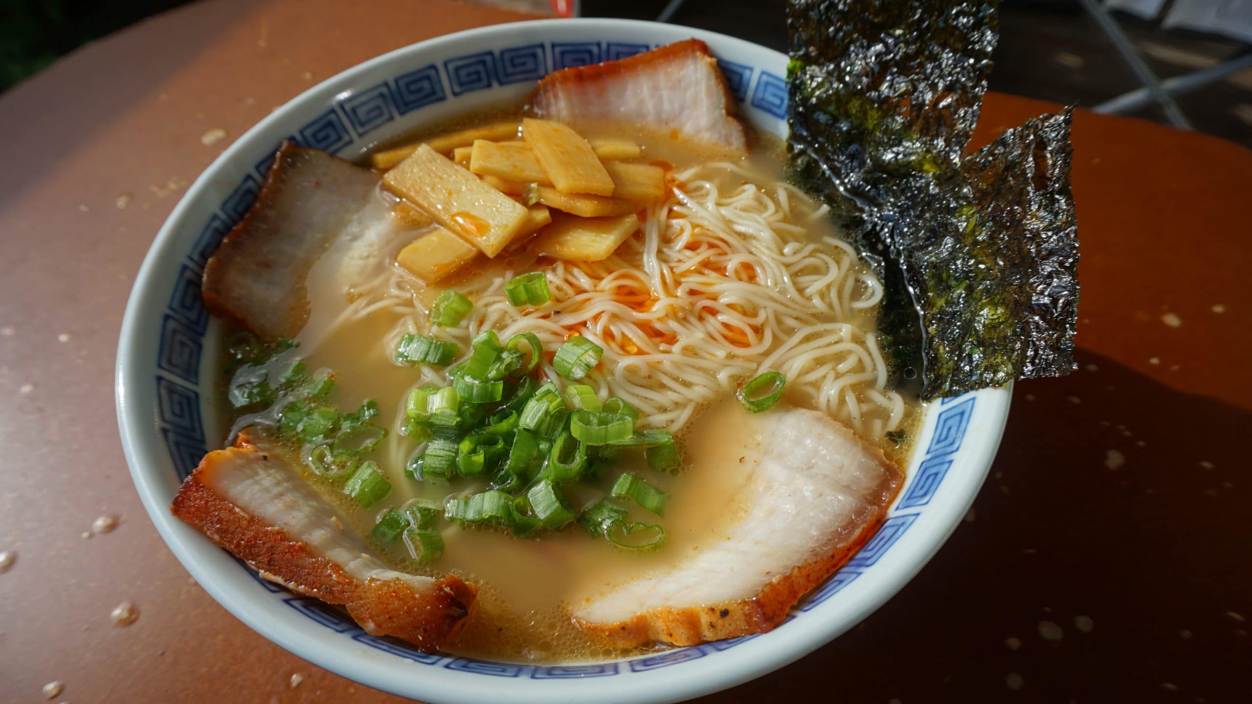 A bowl of Kurume ramen