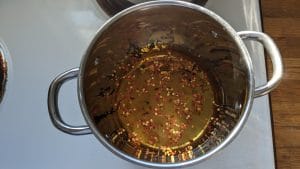 Pickling liquid in a pot